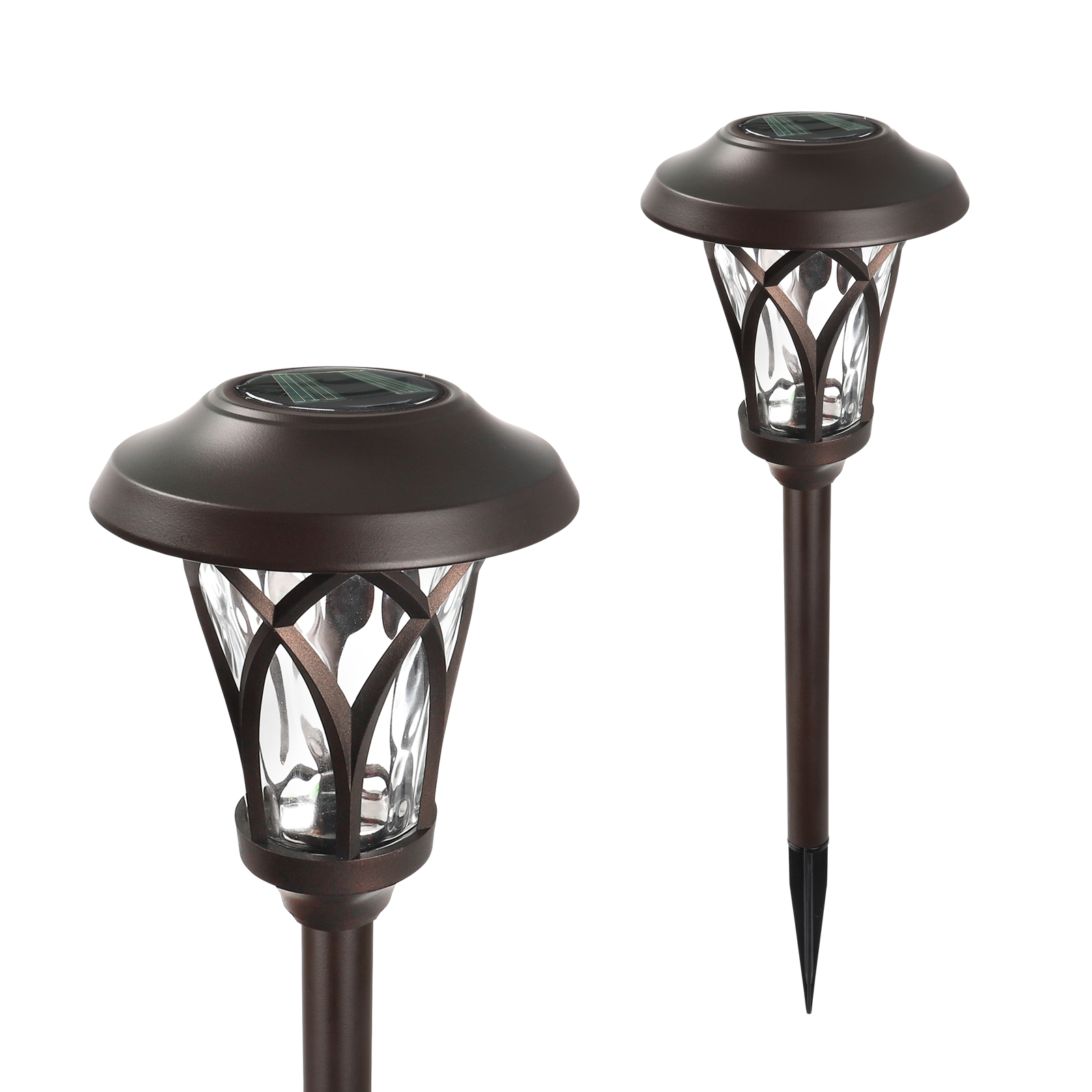 Outdoor Solar Lawn Light Garden Pathway Lighting Solar Courtyard Waterproof IP44 Stainless Steel for Decor